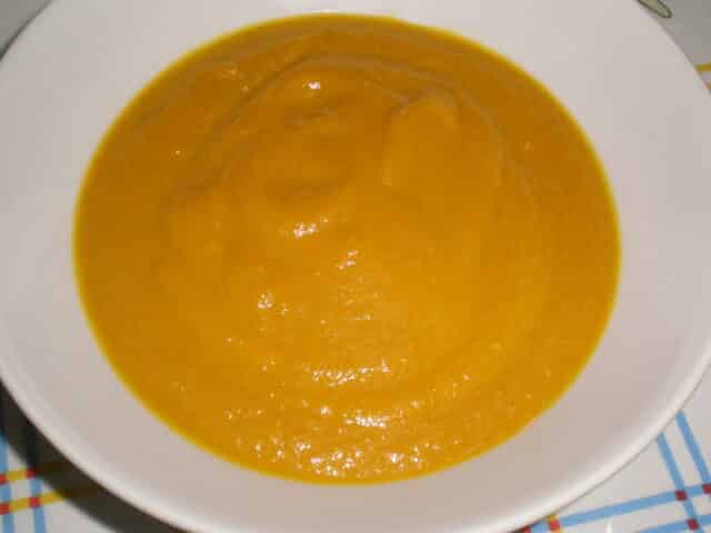 Crema de zanahorias y acelgas