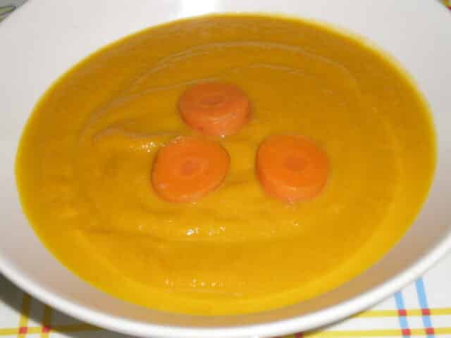Crema de zanahorias y acelgas