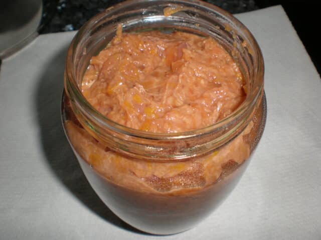 Mermelada de plátano y papaya con cítricos