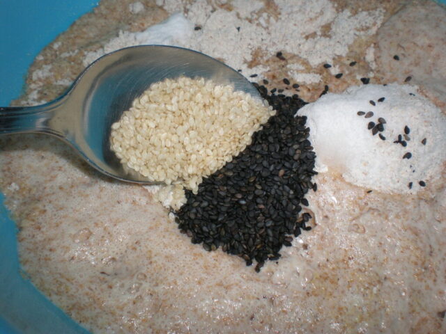 Echar el sésamo blanco Echar el sésamo blanco