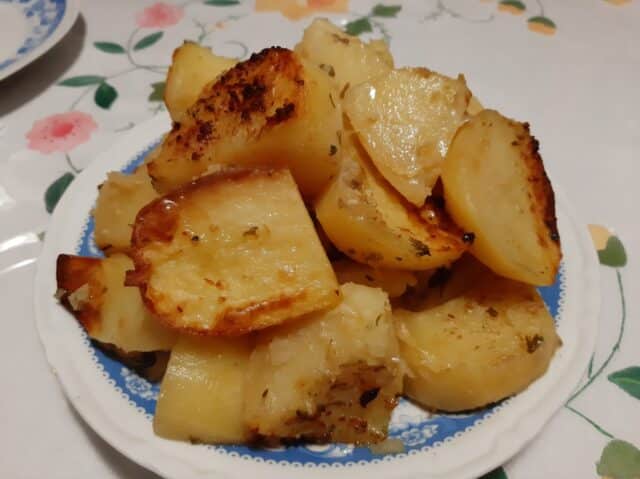 Papas al jengibre al horno