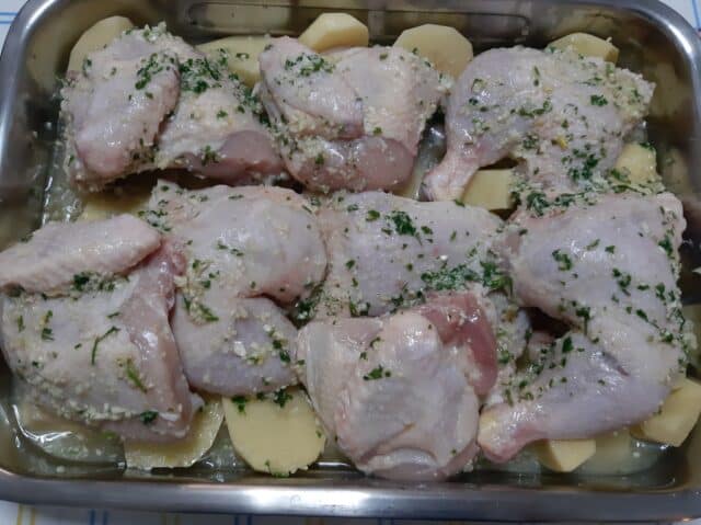 Pollo al jengibre al horno 
