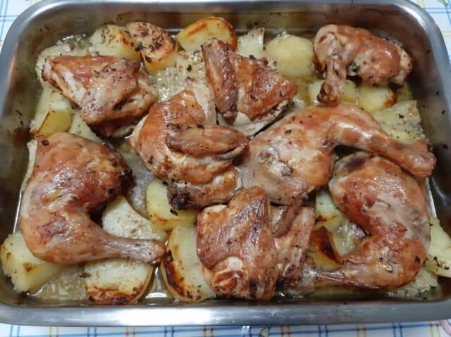 Pollo al jengibre al horno 