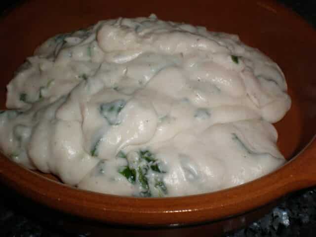 Bechamel con espinacas Bechamel con espinacas