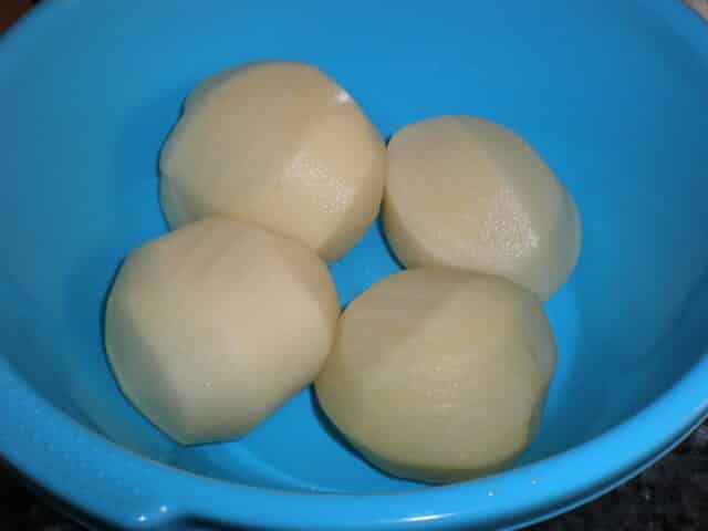Papas peladas
