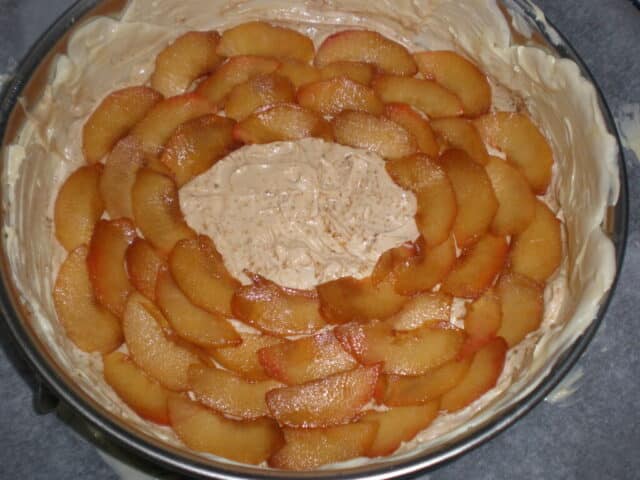 Colocar las ciruelas 