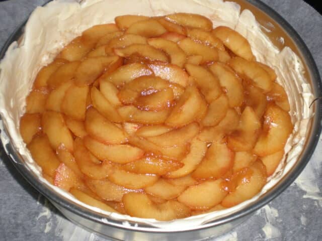 Colocar las ciruelas 