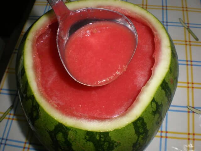 Batido frío de sandía