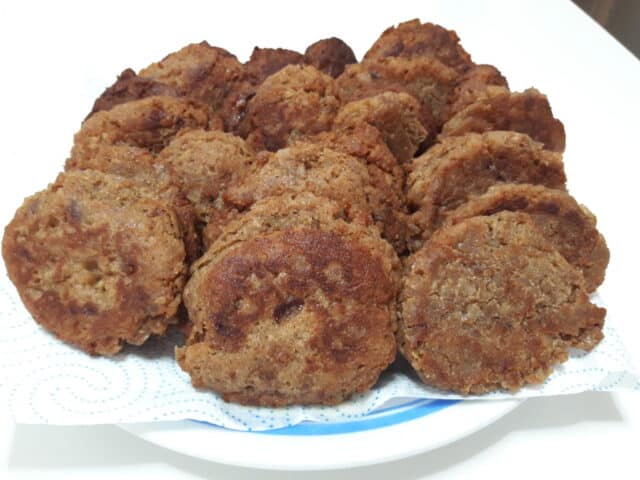 Frititos de batatas y almendras