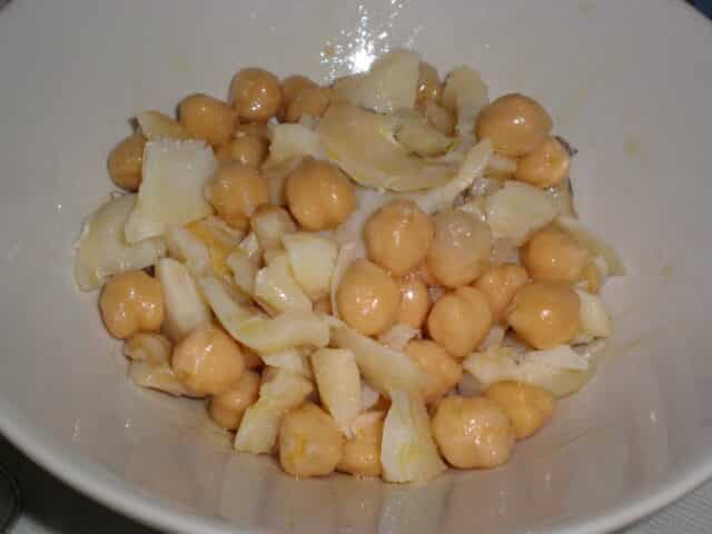 Ensalada de garbanzos y bacalao Ensalada de garbanzos y bacalao