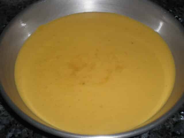 Flan de mango sin azúcar 