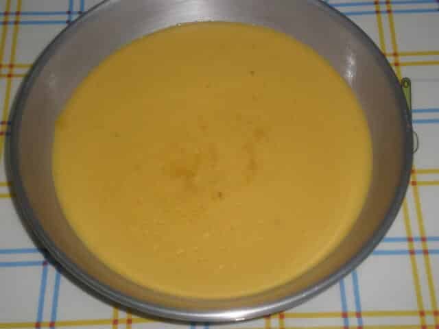 Flan de mango sin azúcar 