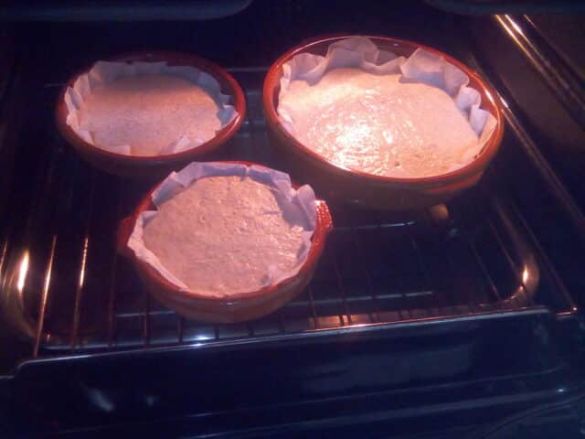 Hornear las tortas