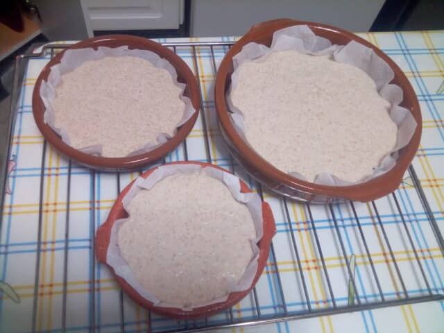 Masa en las cazuelillas