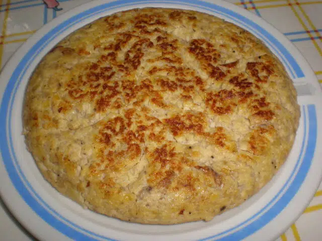 Tortilla de plátano y pimienta