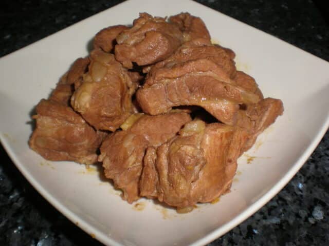Costillas de cerdo guisadas