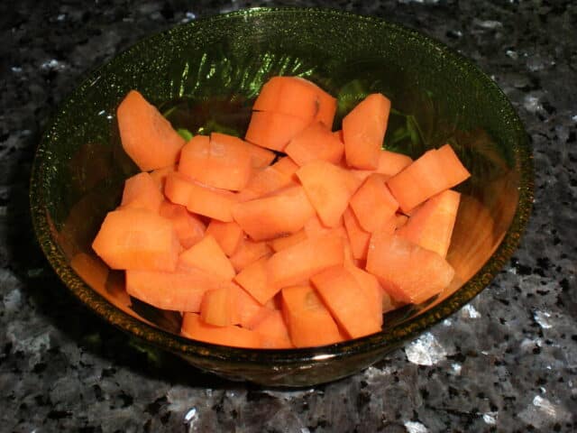 Zanahorias troceadas