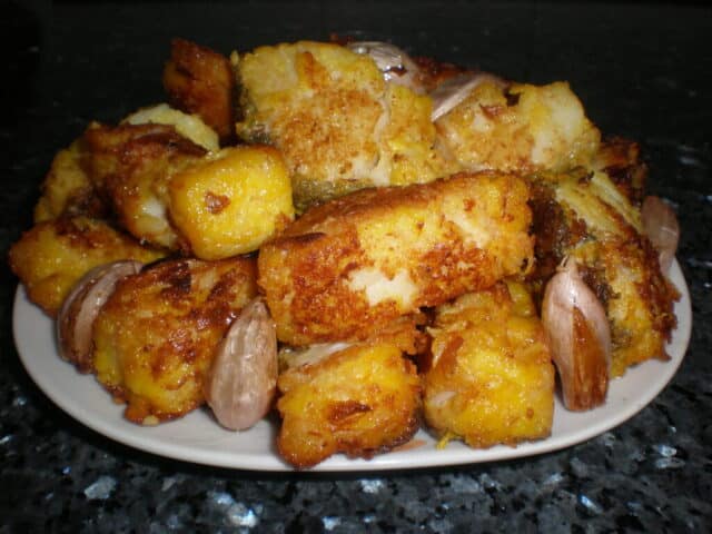 Bacalao rebozado con nuez moscada