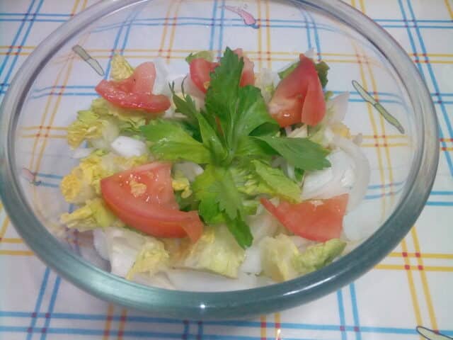 Ensalada de cebolla y apio