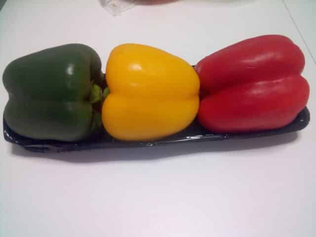 Pimientos tres colores