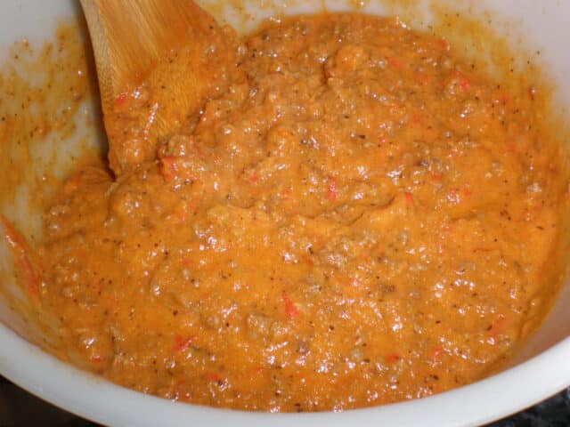 Salsa de verdura triturada