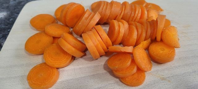 Zanahorias en rodajas