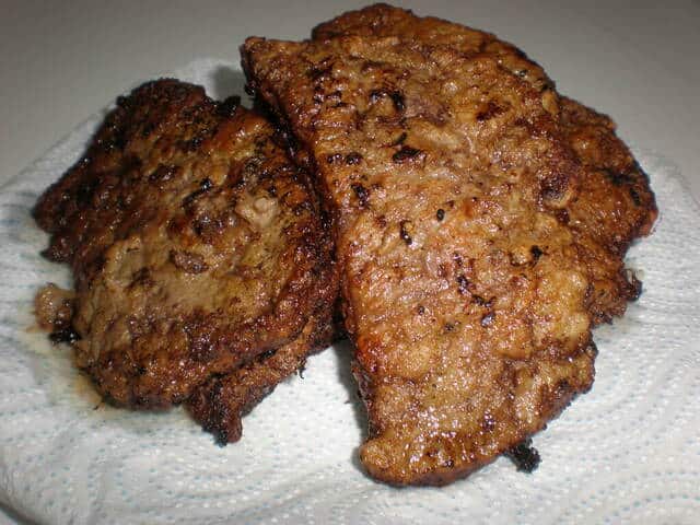 Hígado de ternera rebozado