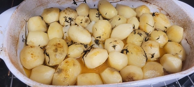 Papas al tomillo horneadas