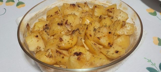 Papas de ojo rosado al horno