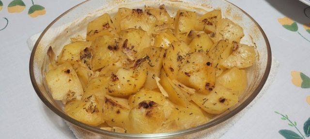 Papas de ojo rosado al horno