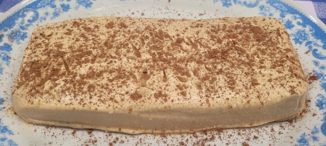 Tarta de caqui y plátano