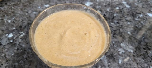 Batido de plátano de Canarias en copa