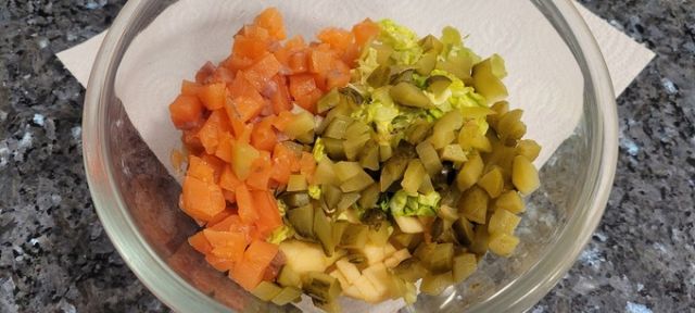 Ingredientes en el bol