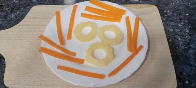 Piña y surimi Piña y surimi