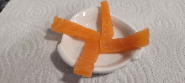 Tiras de salmón