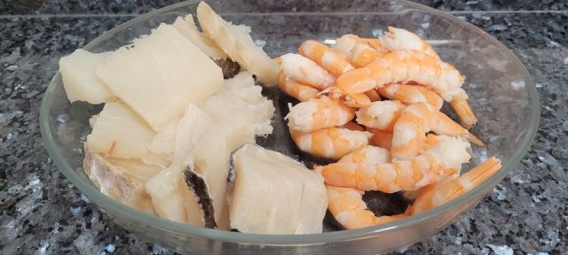 Bacalao y gambones Bacalao y gambones