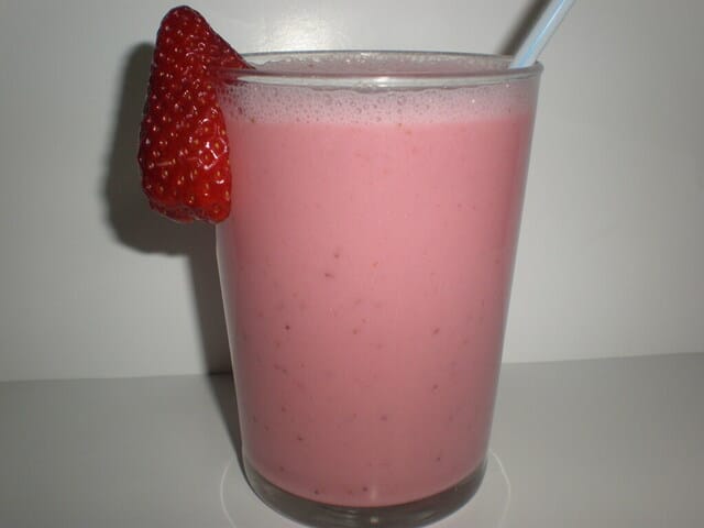 Batido de fresas
