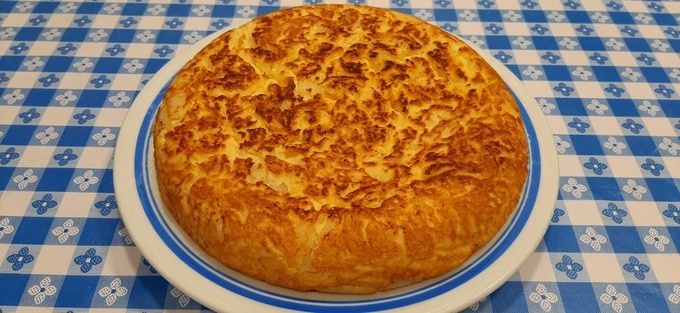 Tortilla de papas sancochadas