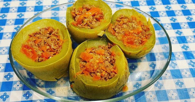 Rodajas de calabacín rellenas Rodajas de calabacín rellenas