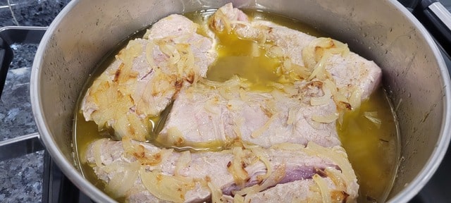Con champán y agua
