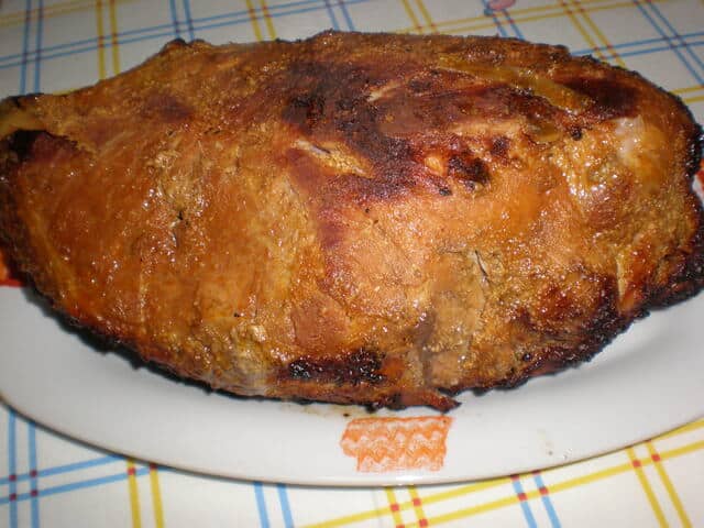 Cabeza de lomo de cerdo horneada Cabeza de lomo de cerdo horneada