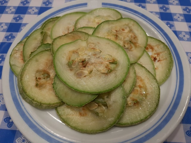 Calabacín a la plancha Calabacín a la plancha