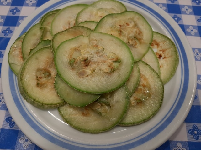 Calabacín a la plancha Calabacín a la plancha