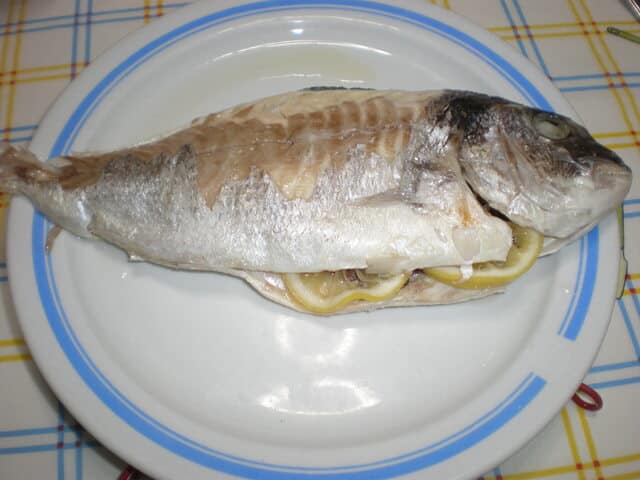 Doradas serranas a la barbacoa