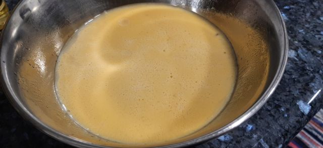 Flan con coctel de frutas Flan con coctel de frutas